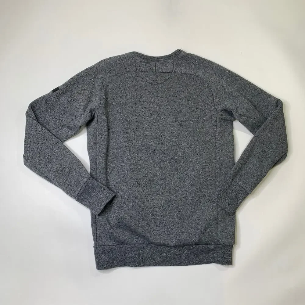 Air Jordan Sweatshirt Mens M Medium Grey Icon Fleece Crew Neck Nike Basketball